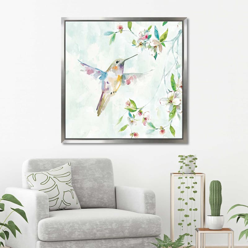 "Hummingbird I" by Carol Robinson Print on Floating Canvas