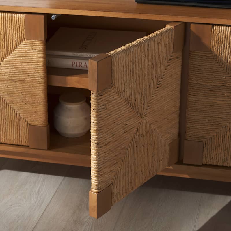 SAFAVIEH Couture Roseanne Banana Stem Entertainment Media Stand - 65"W x 18"D x 24"H