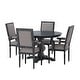 preview thumbnail 20 of 62, Mores Upholstered 5 Piece Circular Dining Set by Christopher Knight Home
