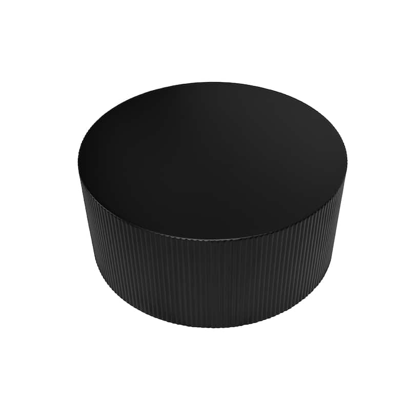 Drum Circle Minimalist Wave Stripe Coffee Table