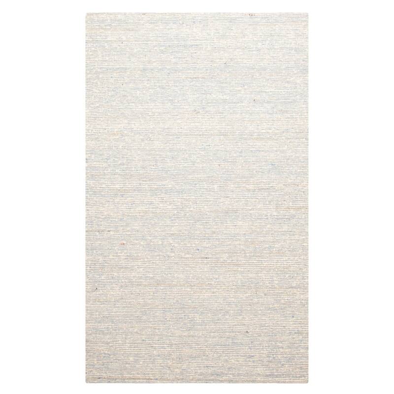 ECARPETGALLERY Braid weave Sienna Light Blue Wool Rug - 5'1 x 8'1
