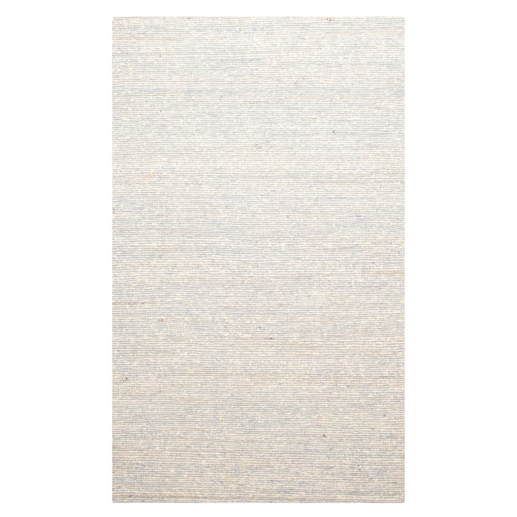 ECARPETGALLERY Braid weave Sienna Light Blue Wool Rug - 5'1 x 8'1