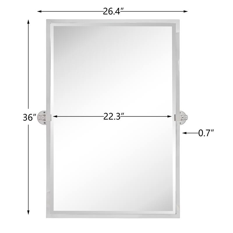 Blakley Rectangle Metal Wall Mirror