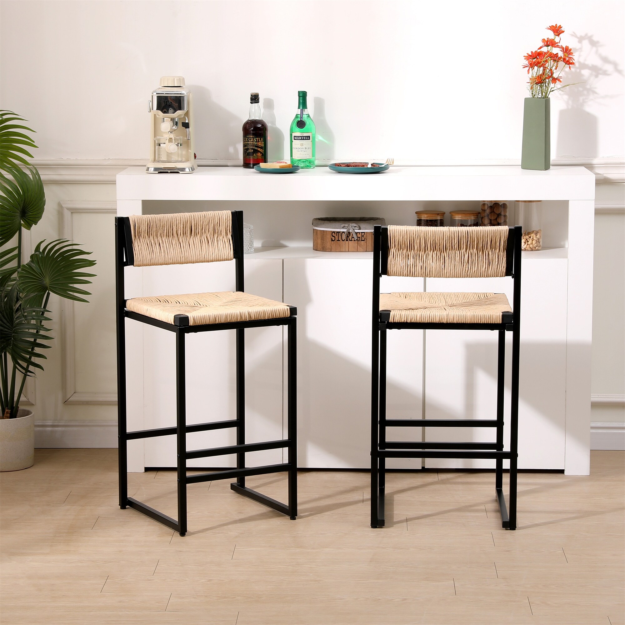 Rope weave shop bar stool
