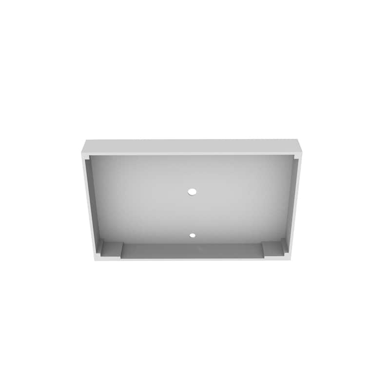 Wide Solid Surface Minimalist Vanity Countertop in White