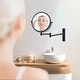 preview thumbnail 9 of 20, 8 inch Double-Sided Framed Wall Mounted Magnifying Bathroom Mirror
