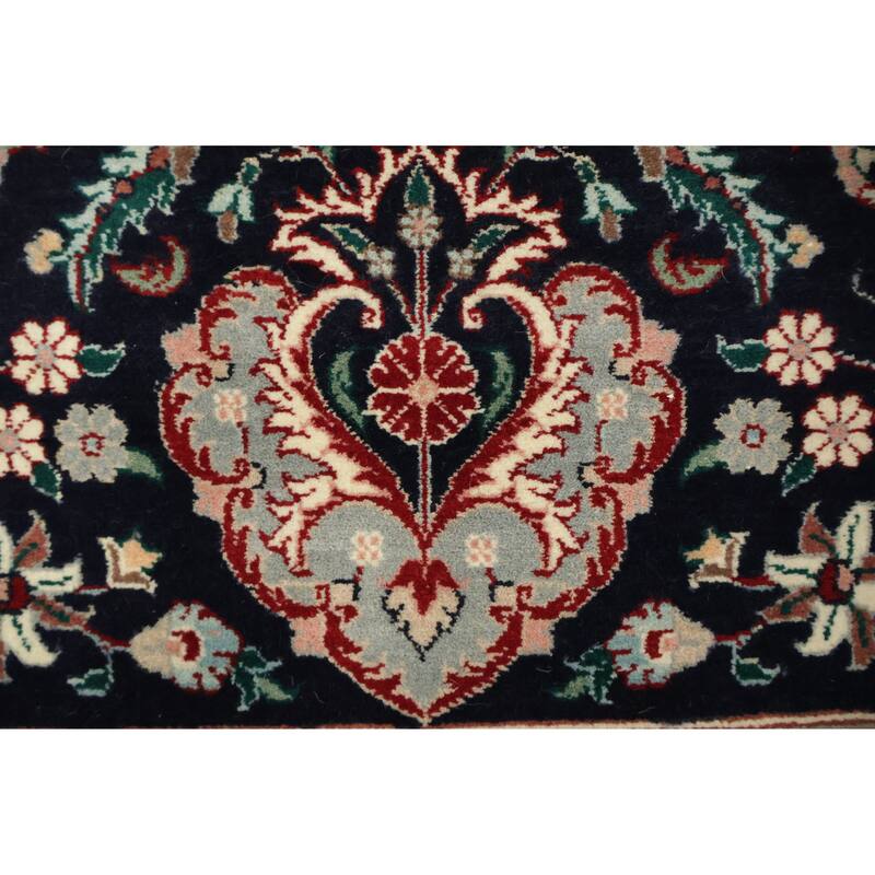 Hand Knotted Oriental 100% Wool Carpet Traditional Floral Red Tabriz Area Rug - 12' 3'' X 9' 1''