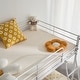 preview thumbnail 33 of 32, Twin Round Pipe Bunk Low Bed Guardrail Angled Ladder Iron Bed USA