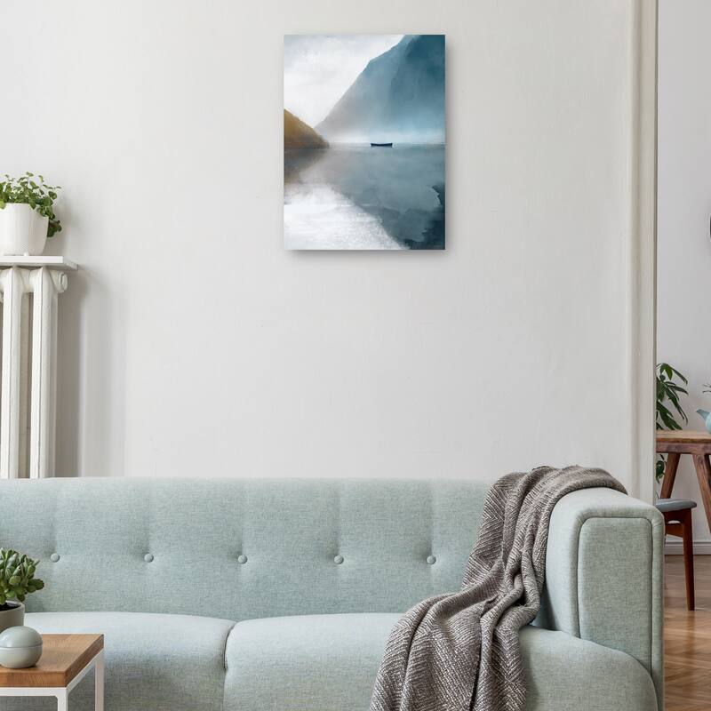 Peaceful Cove Portrait By Studio Arts Canvas Art Print