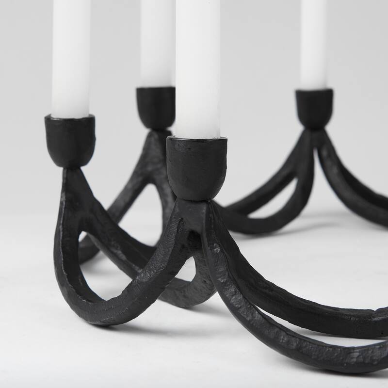 Seraph Round Candle Holder - 16.0L x 16.0W x 4.3H