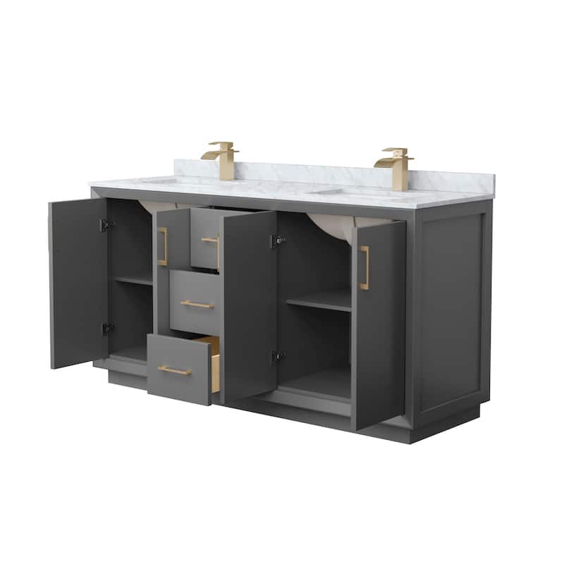 Wyndham Collection WCF414166D-NAT-UNSMXX Strada 66" Free Standing
