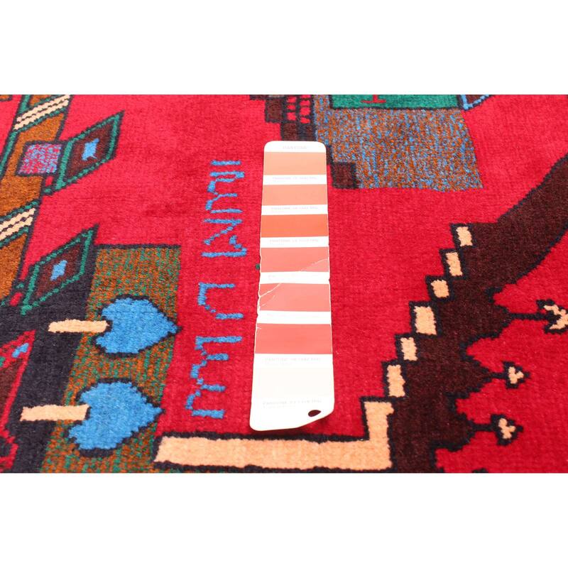 ECARPETGALLERY Hand-knotted Teimani Red Wool Rug - 2'9 x 4'9