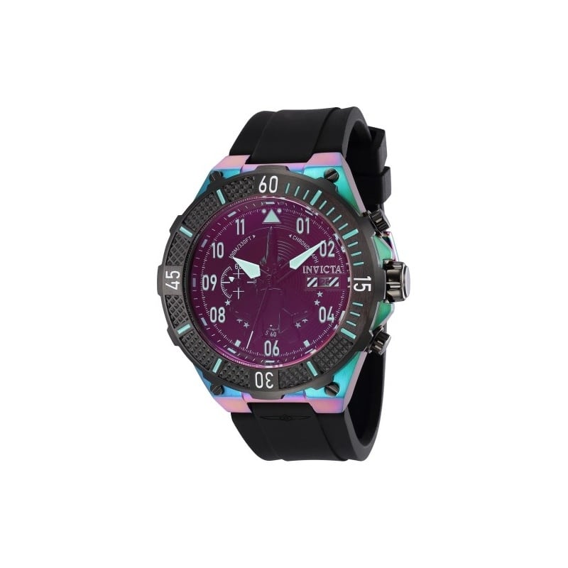 Invicta Men's 39901 Aviator Quartz Multifunction Black Dial Watch