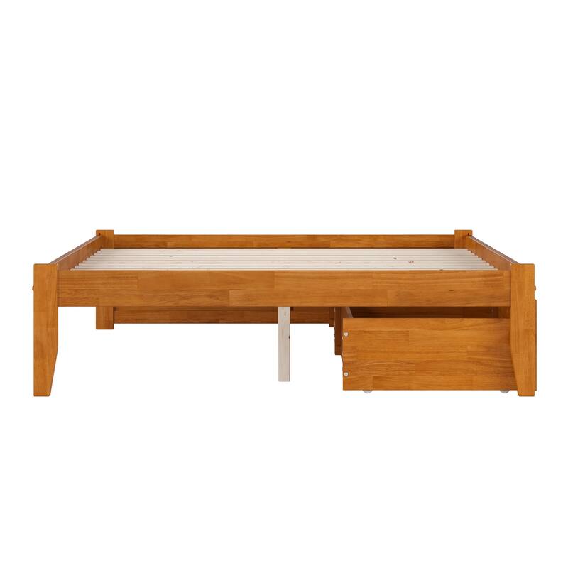 Concord Platform Bed with Footboard and Storage Drawers