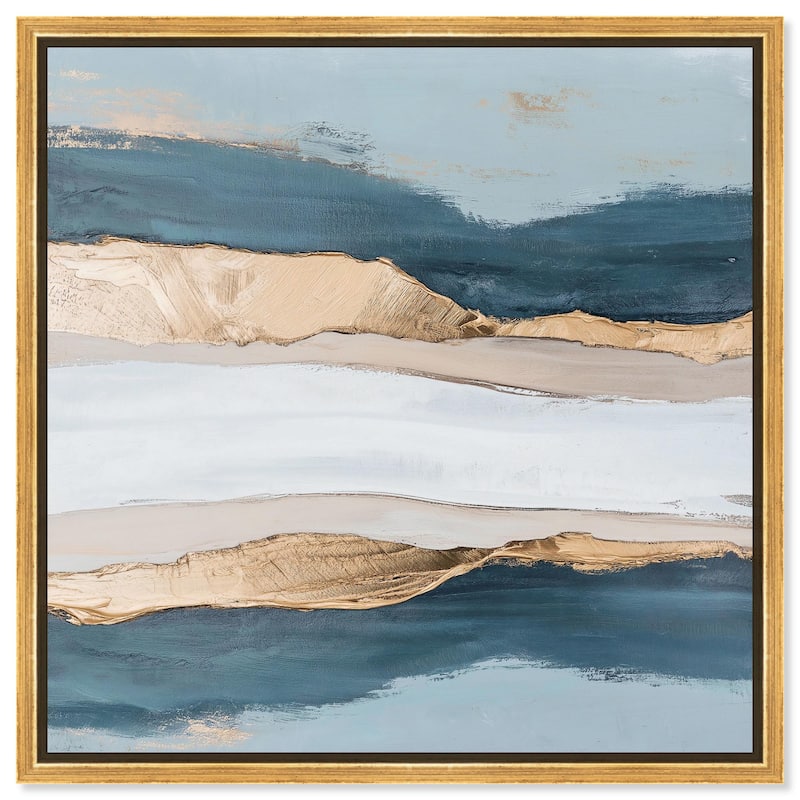 Crystalline Depths I Canvas by Art Remedy - Gold - 24" x 24"