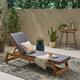 Option Teak Finish+Natural+Dark Gray