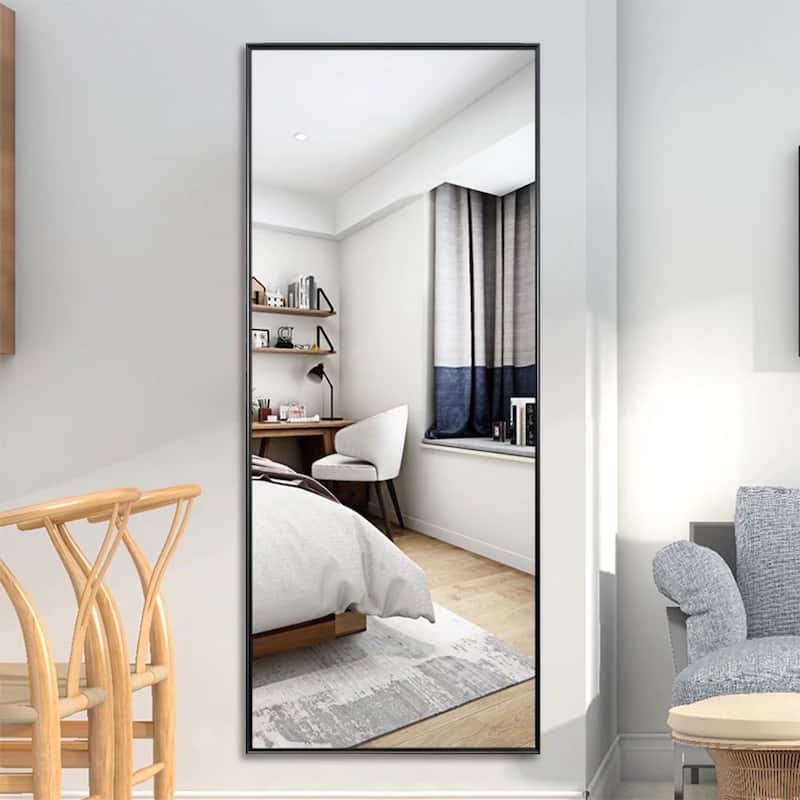 Dovelina Modern Full Length Floor Mirror - Freestanding Vanity Mirror for Bathroom or Living Space