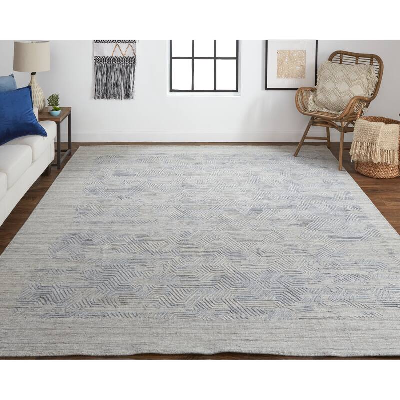 Grand Bazaar Huntley Hand Woven Abstract Modern Area Rug