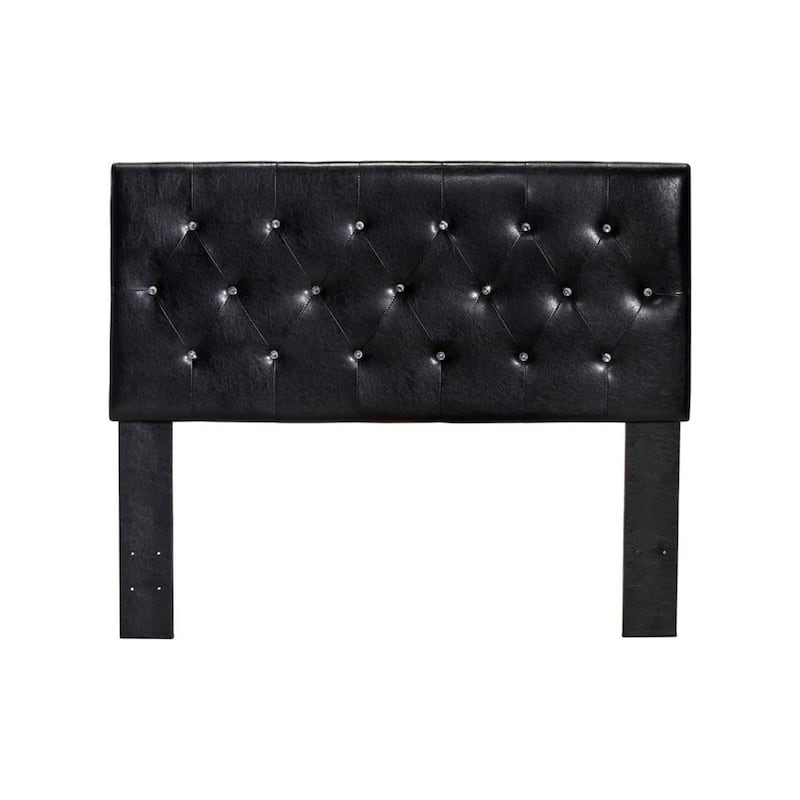 Upholstered California King Size Bed in Black
