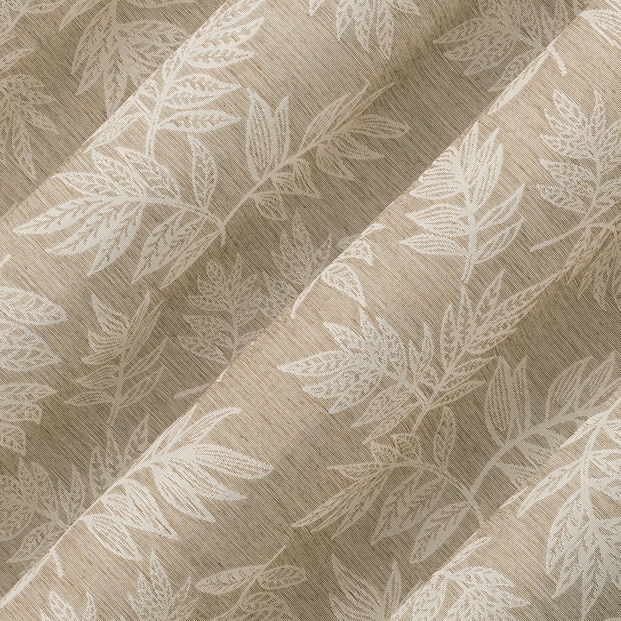 No. 918 Koda Woven Jacquard Leaf Semi-Sheer Rod Pocket 1-Piece