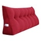 preview thumbnail 153 of 182, WOWMAX Large Reading Wedge Headboard Pillow for Bed Rest Back Support