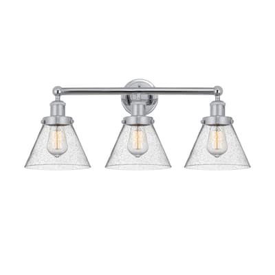 Innovations Lighting 616-3W-12-26 Cone Vanity Cone 3 Light 26" Wide
