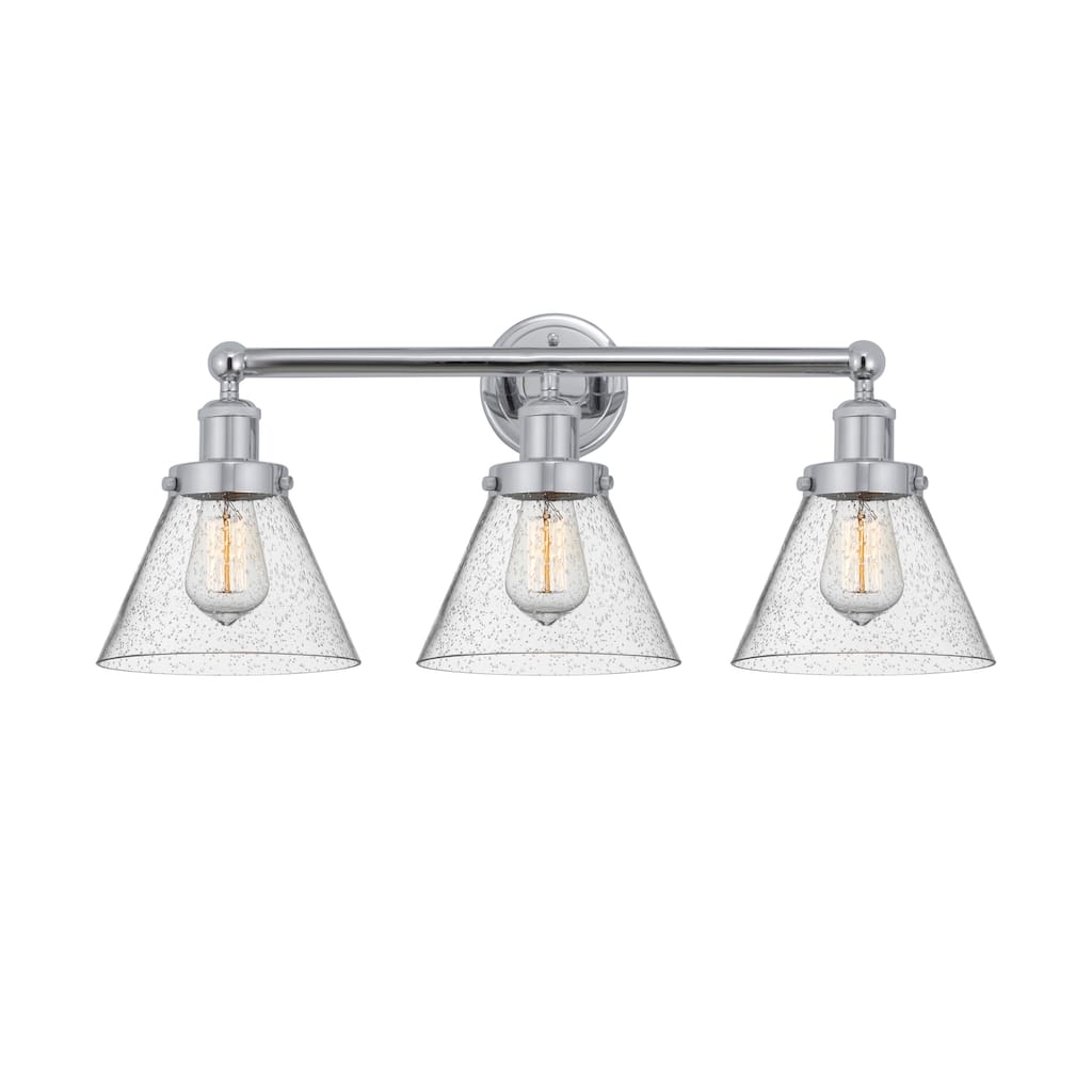 Innovations Lighting 616-3W-12-26 Cone Vanity Cone 3 Light 26" Wide