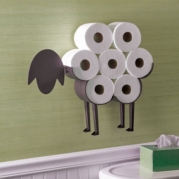 Shop Art Artifact Sheep Toilet Paper Roll Holder Metal Wall