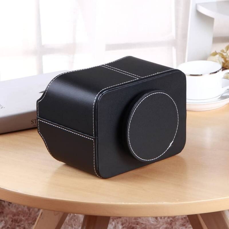 PU leather desktop storage box