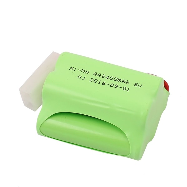Green DC 6V 2400mAh Rechargable Ni-MH AA Battery Pack for RC Airplane Aircraft