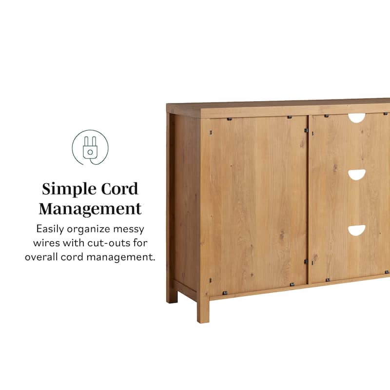 Middlebrook Designs 2-Door 58 inch Sideboard with Arched Rattan Panels
