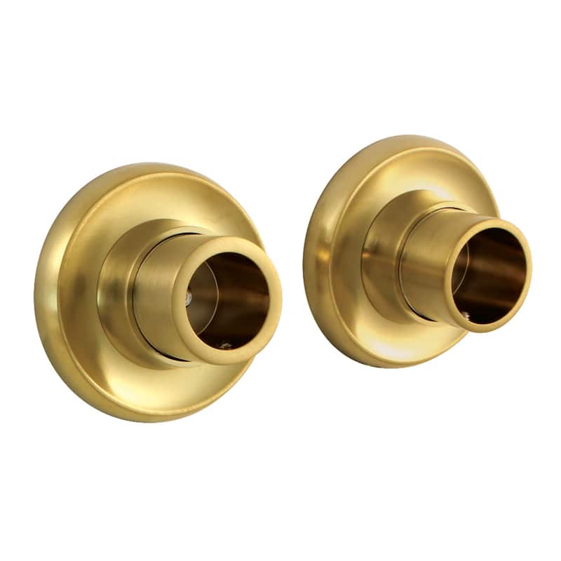 Edenscape Brass Shower Rod Base - Brushed Brass