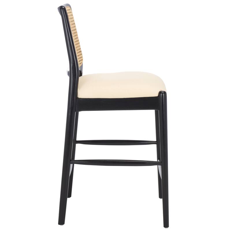 SAFAVIEH Home Reinhardt Rattan Counter Stool - 18"W x 19"D x 41"H