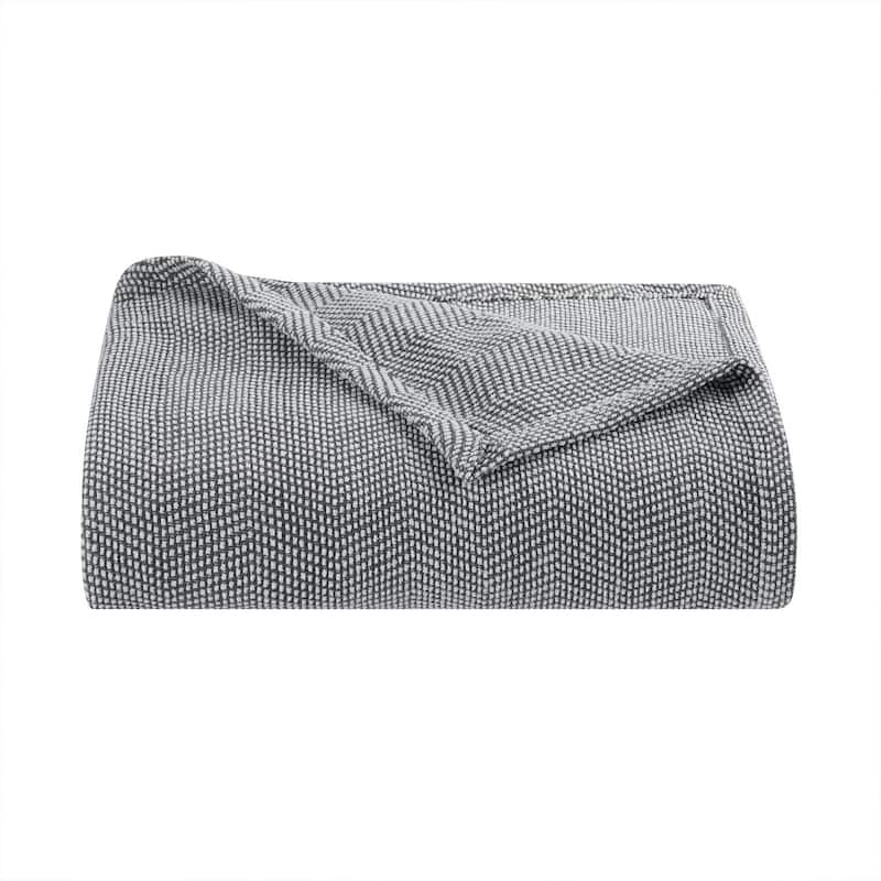 Aston & Arden Luxury Chenille All Season Chevron Blanket