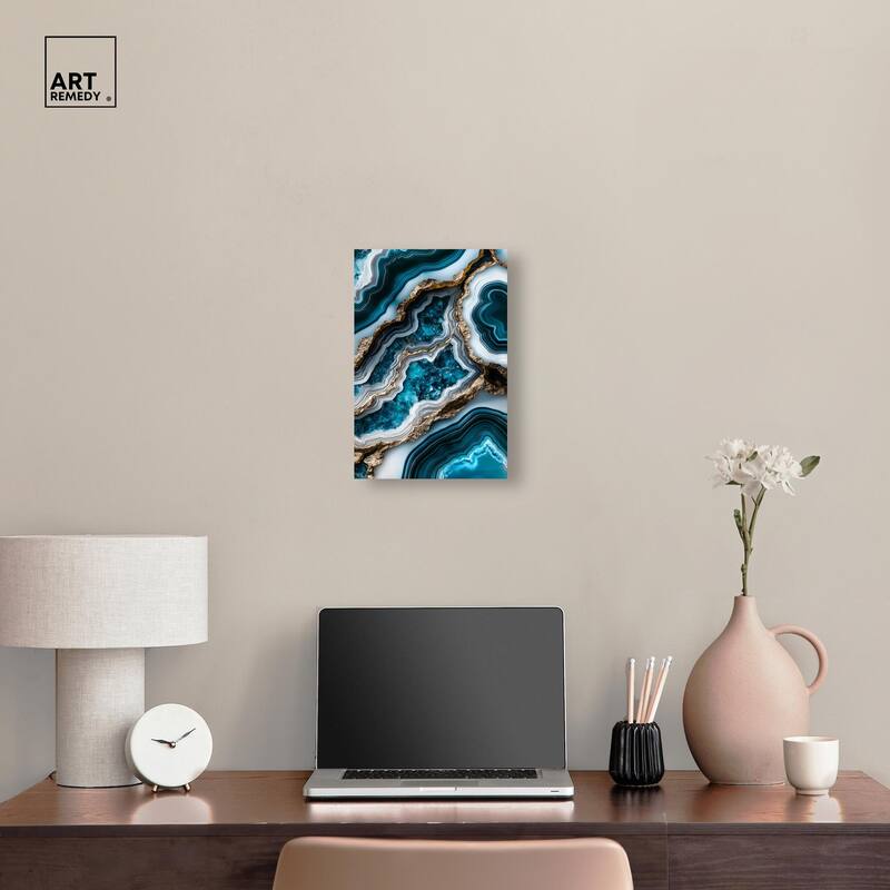 Teal Tides Treasure II Canvas by Art Remedy, Gallery Wrapped