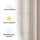 preview thumbnail 4 of 62, HLC.me Madison Faux Linen Textured Sheer Privacy Sun Light Filtering Window Grommet Thick Curtains Panels, Set of 2