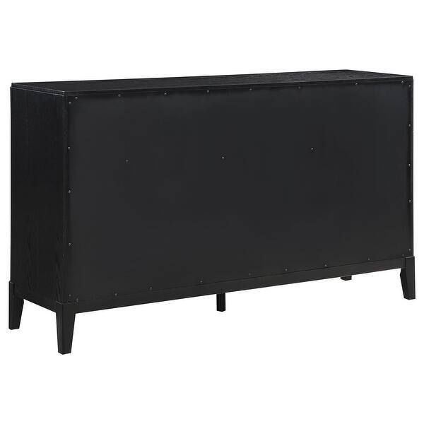 blue dress for baby girl 1pc Contemporary 8 Drawer Dresser Black Finish Solid Wood Wooden Bedroom Furniture Black Bedroom Contemporary Wood