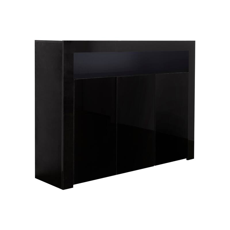 Sideboard Storage Cabinet Modern Kitchen Unit Cupboard Buffet Wooden Storage Display Cabinet TV Stand