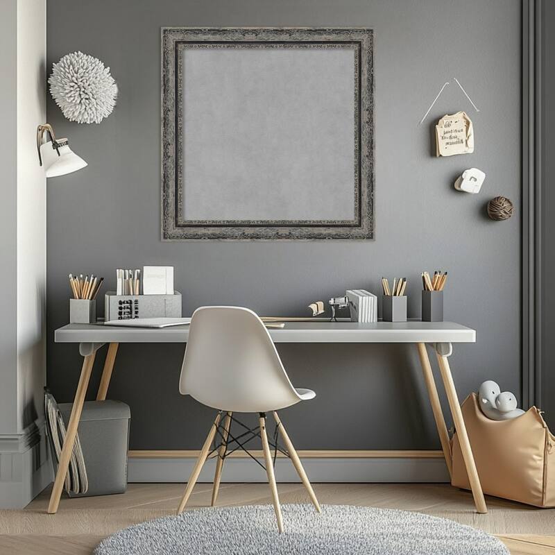 Amanti Art Filigree Gloss Black Framed