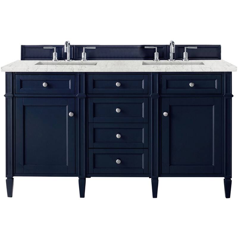 James Martin Vanities 650-V60D-FEJP Brittany 60" Free Standing Double - Victory Blue