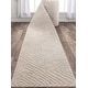 preview thumbnail 6 of 4, Custom Size Runner Harlow Relajo Modern Solid Striped Soft Stair Rug