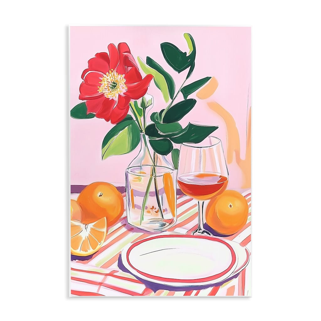 Stupell Pastel Hued Table Setting Wall Plaque Art Design By Andreas Magnusson