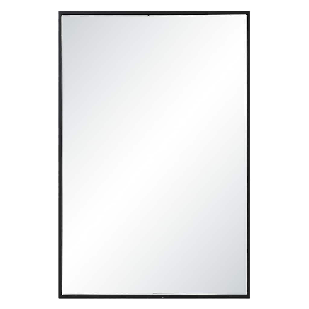 Renwil Agata 36" H x 24" W Wall Mirror, Black