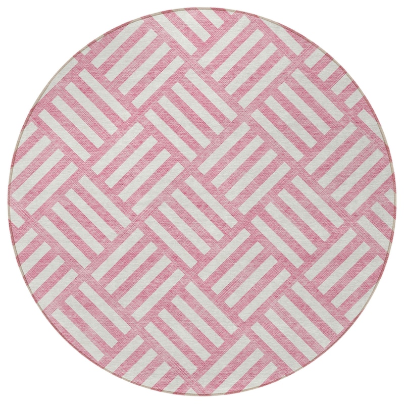 HomeRoots Geometric Transitional Rectangle Outdoor Rug