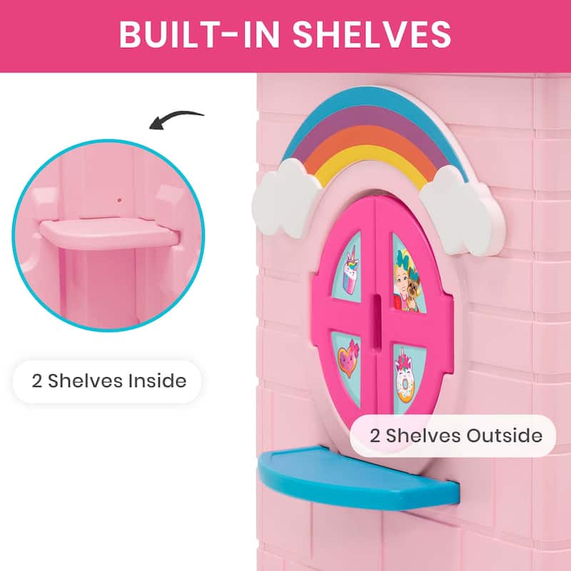 Rainbow Unicorn Playhouse - N/A