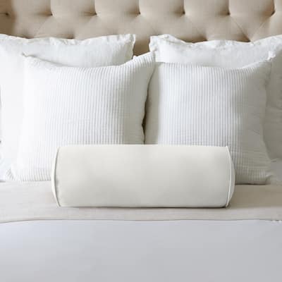 Sorra Home Corded Linen Texture Bolster Pillow
