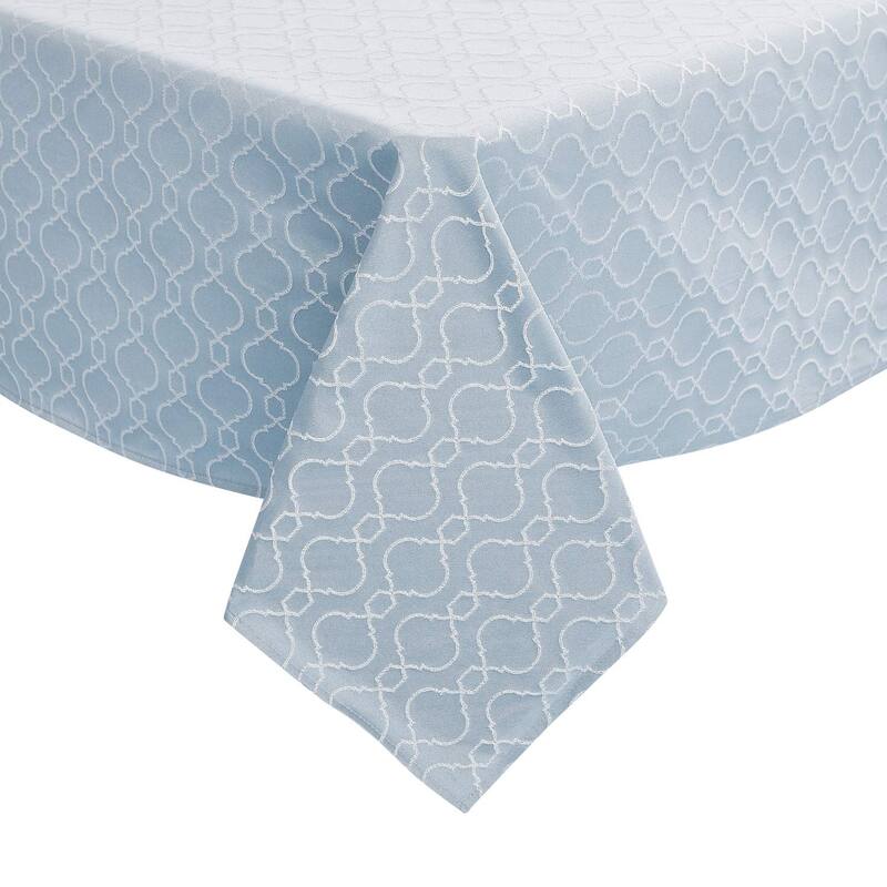Table Cloth Wrinkle Resistant Jacquard Morrocan Table Cover Spillproof