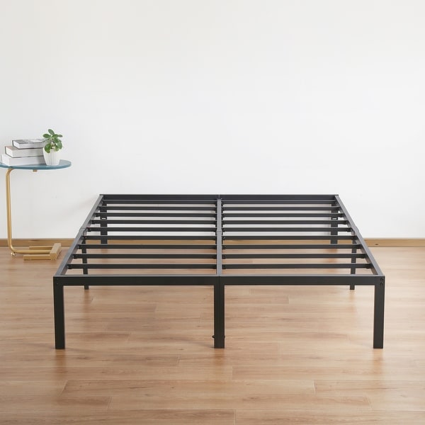 Sleeplanner 18 inch tall heavy duty steel slat bed hot sale frame