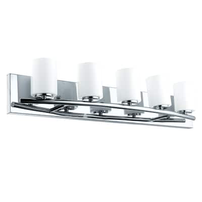 Eglo Abete 5-Light Chrome Vanity Light