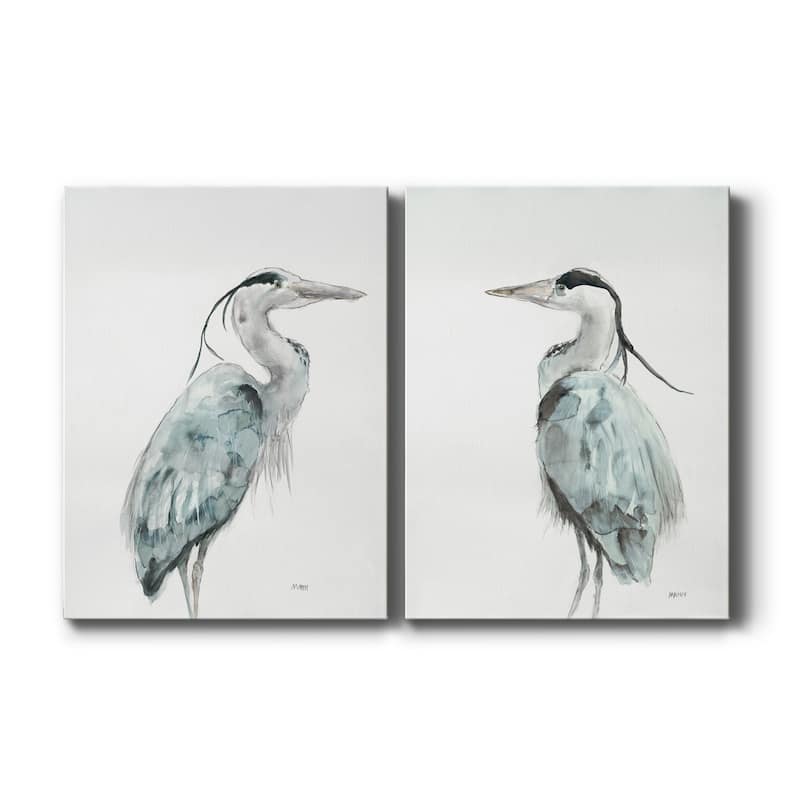 BLUE HERON I- Premium Gallery Wrapped Canvas